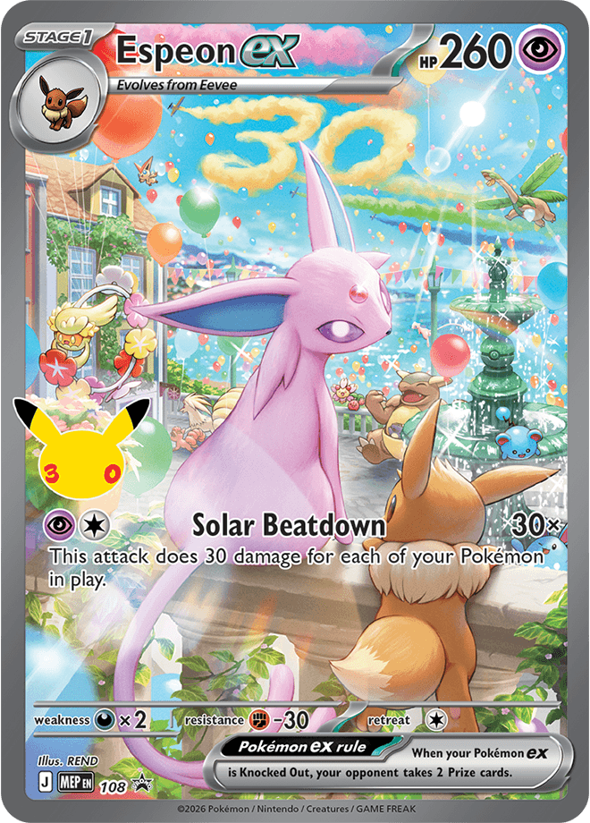 Pokémon Mega: 30th Celebration Ultra Premium Collection Box – Day Espeon (Förbeställning) — 4