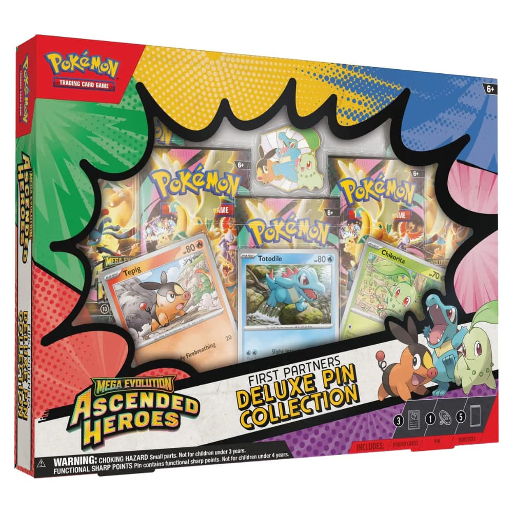 Pokémon Mega Evolution: Ascended Heroes Deluxe Pin Collection Box