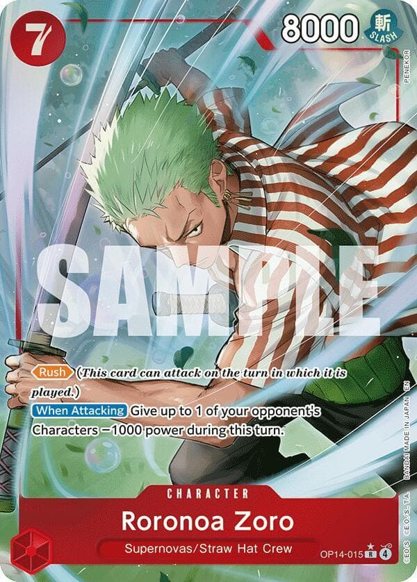 Roronoa Zoro OP14 015 Alternate Art