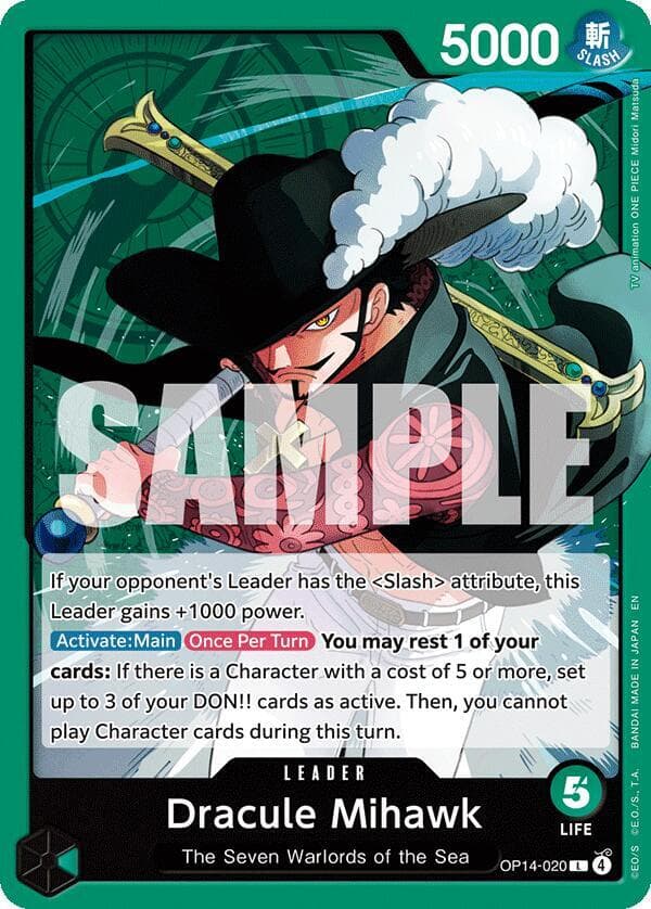 Dracule Mihawk OP14 020