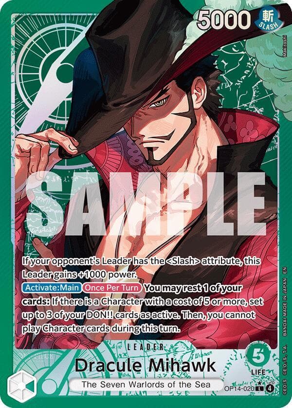 Dracule Mihawk OP14 020 Alternate Art