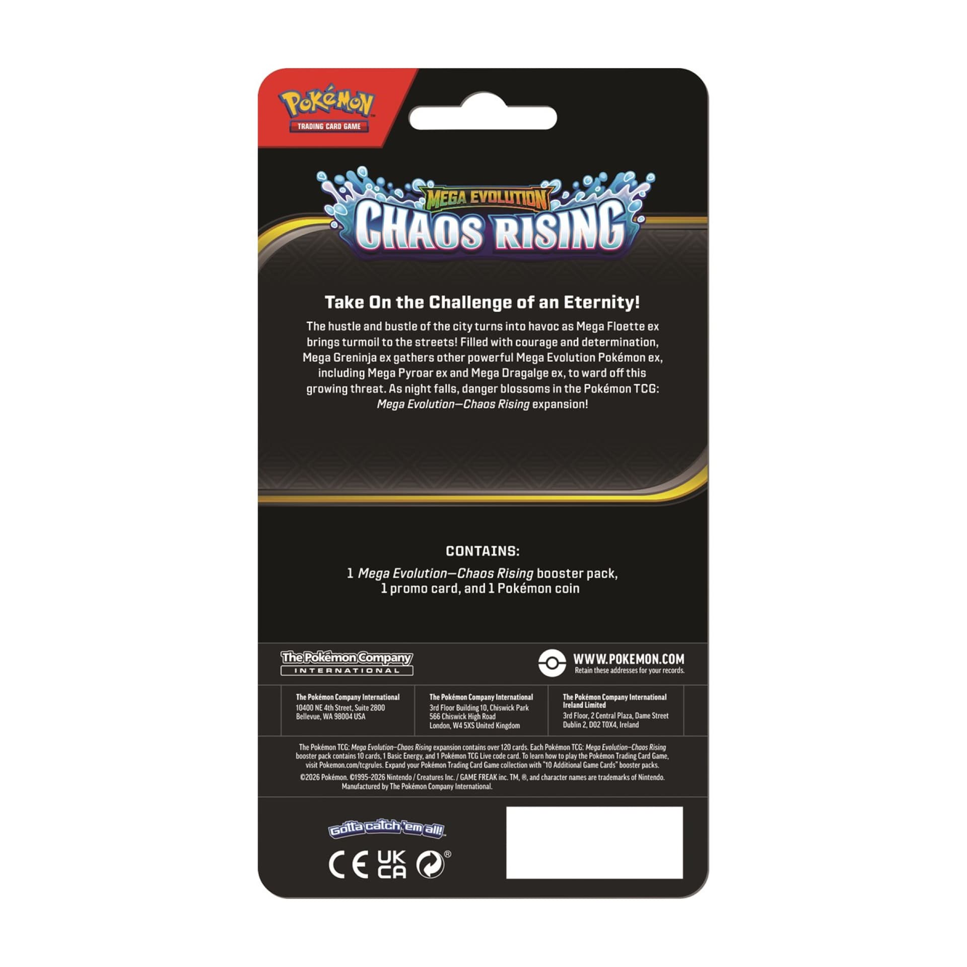 Pokémon Mega Evolution: Chaos Rising Checklane Blister — 2