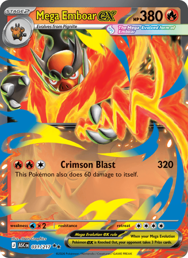 Mega Emboar ex #031
