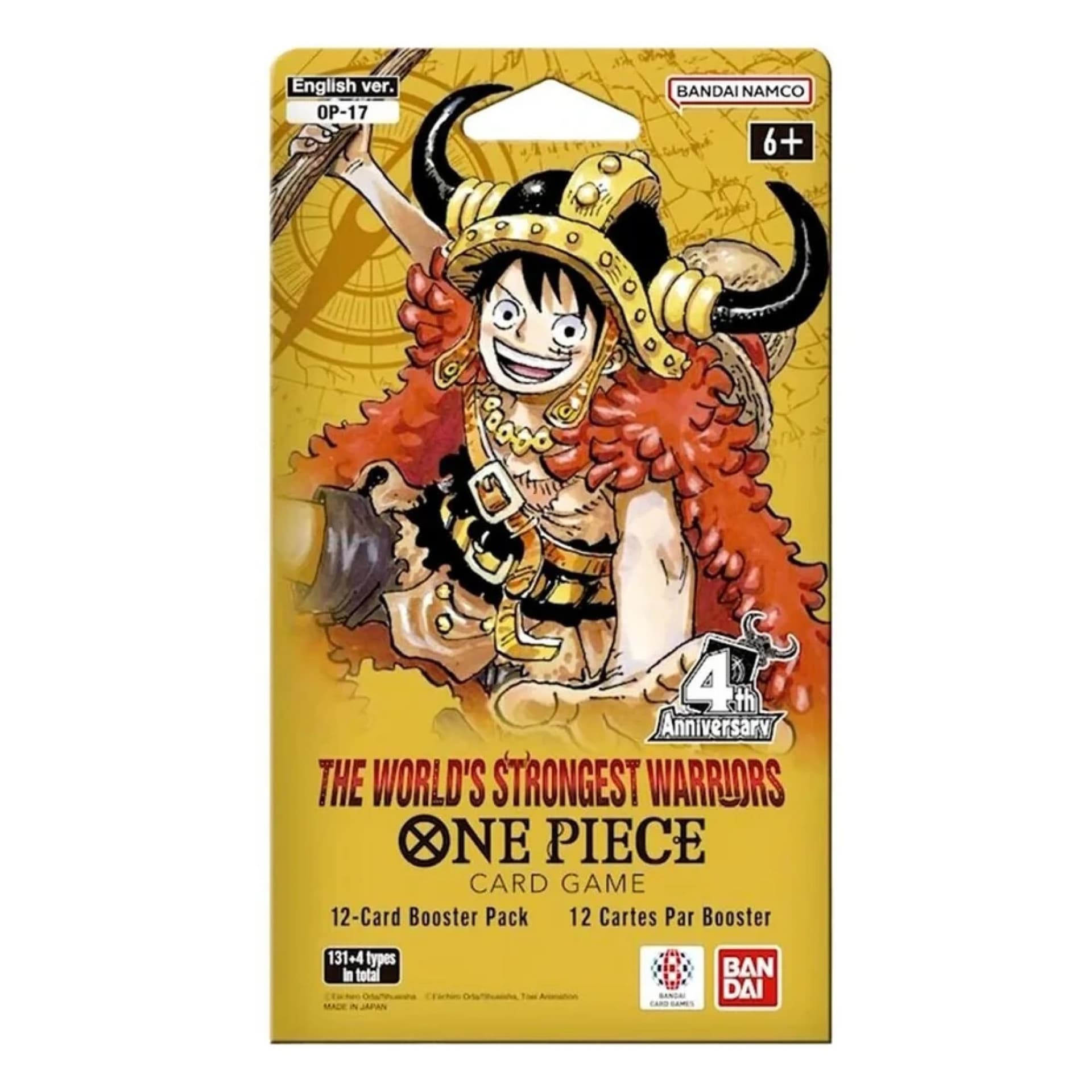 One Piece Card Game The World’s Strongest Warriors OP-17 Sleeved Booster