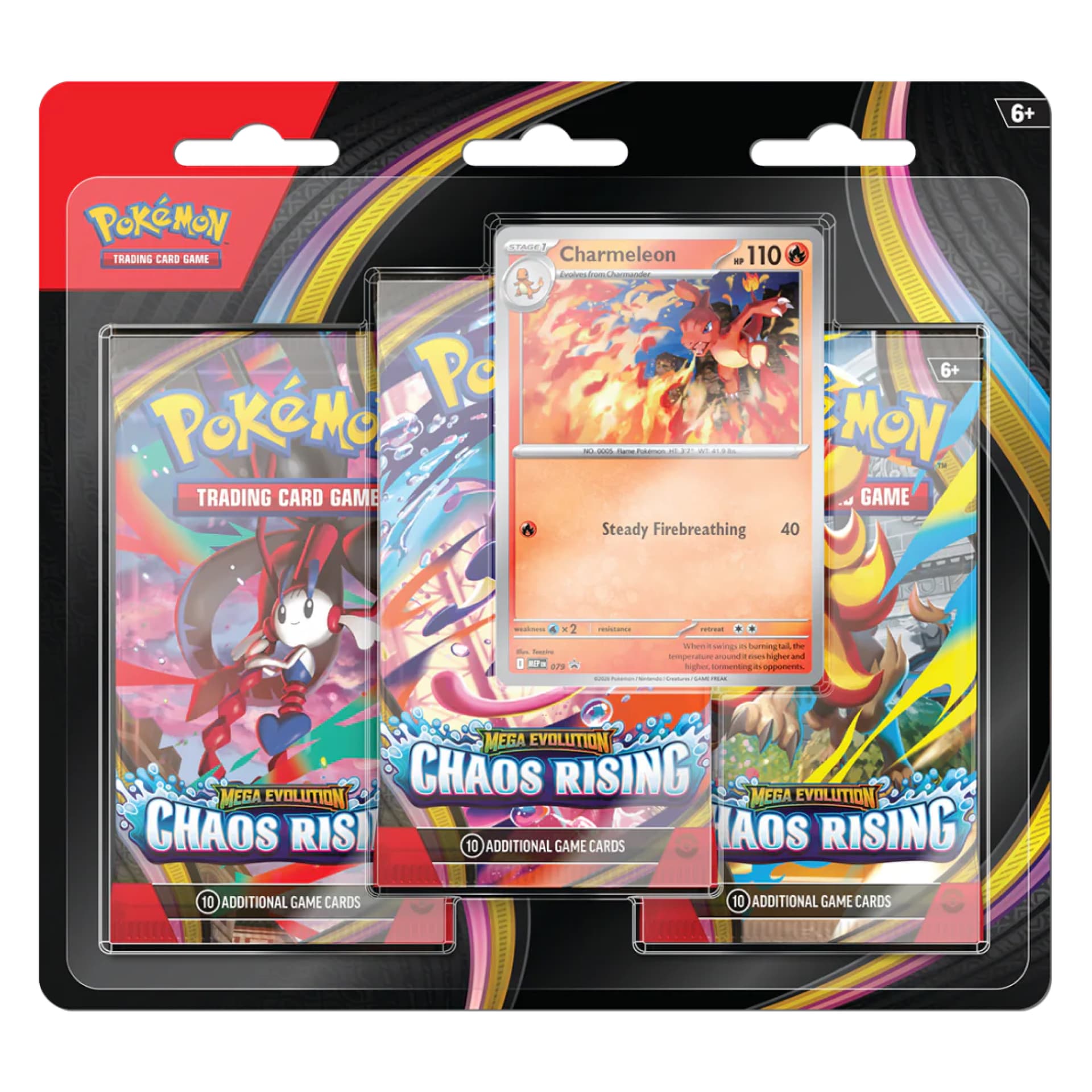 Pokémon Mega Evolution: Chaos Rising 3-pack Blister — 1