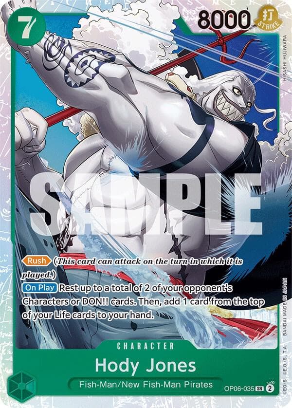 Hody Jones (Super Rare) #OP06-035
