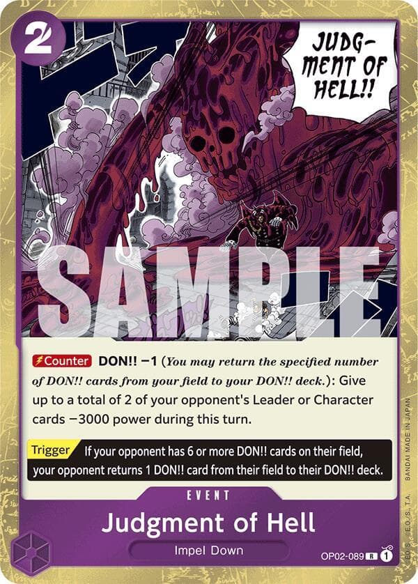 Judgment of Hell Jolly Roger Foil #OP02-089