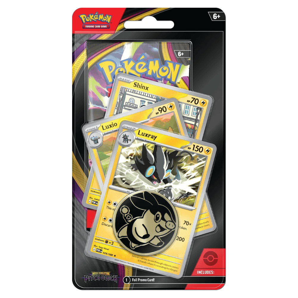 Pokémon Mega Evolution: Pitch Black Premium Checklane Blister (Luxray, Luxio and Shinx)