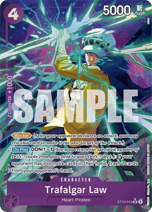 Trafalgar Law (Alternate Art) (Super Rare) #ST10-010 — 1
