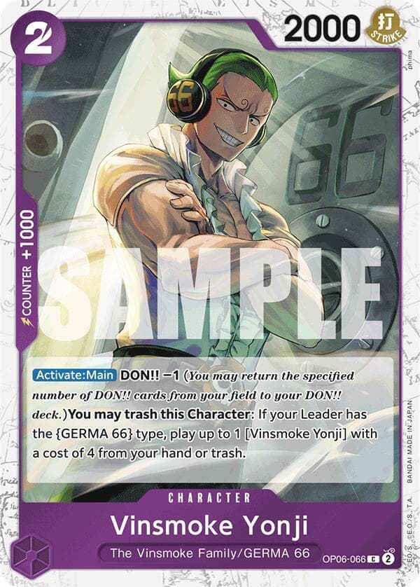 Vinsmoke Yonji Jolly Roger Foil #OP06-066